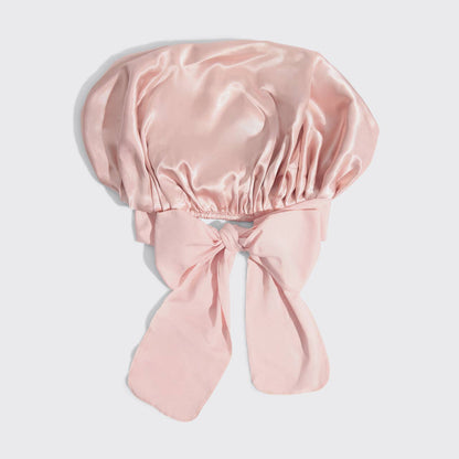 KITSCH - Adjustable Oversized Satin Bonnet- Blush